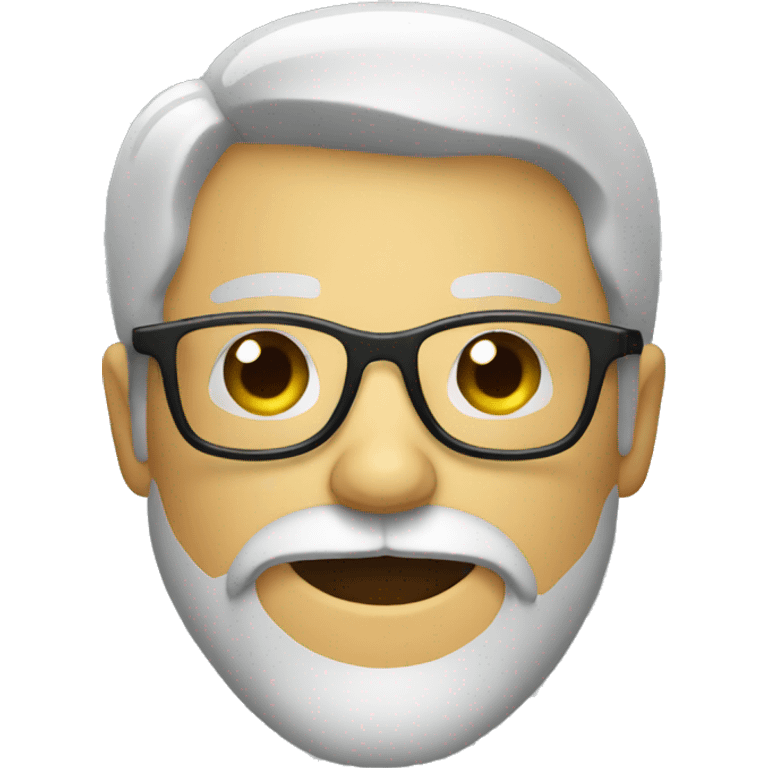 drunk man with a beard and glasses emoji