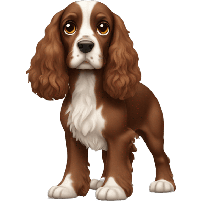 Brown Coccer spaniel  emoji