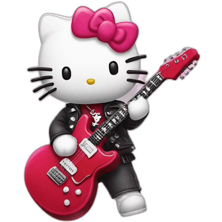 Hello kitty rockstar emoji