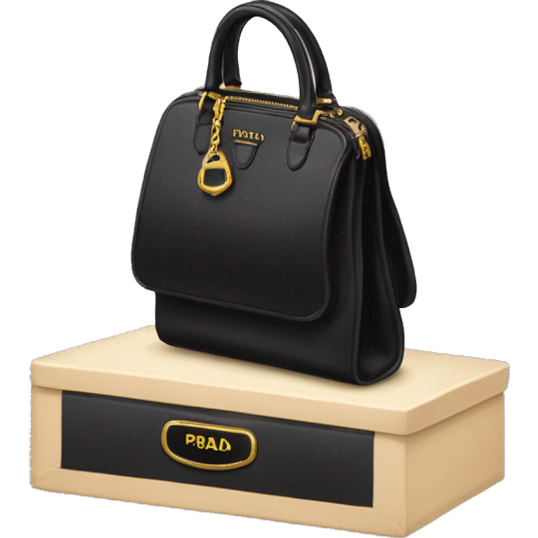 black prada purse emoji