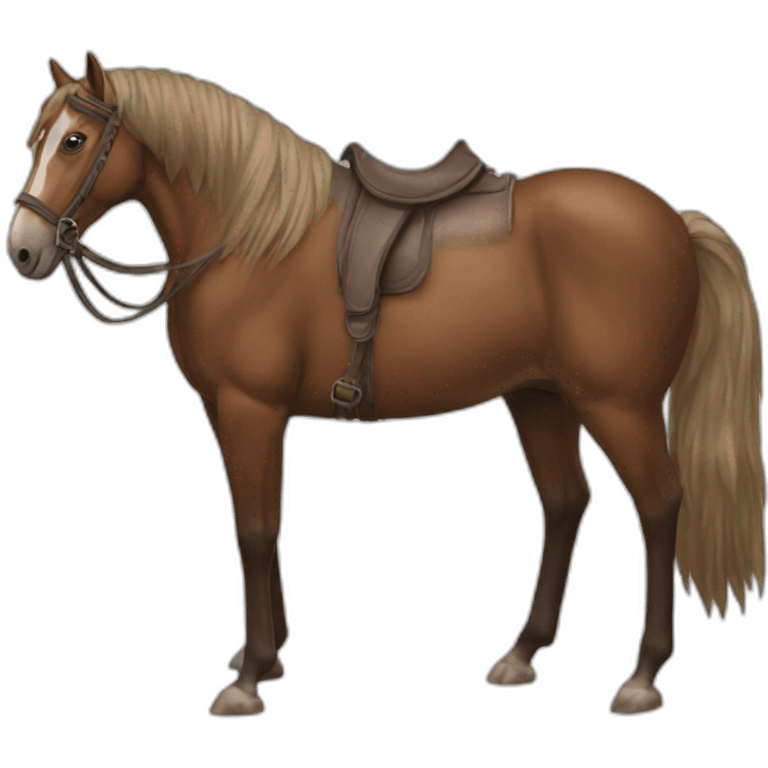 Cheval alezan emoji