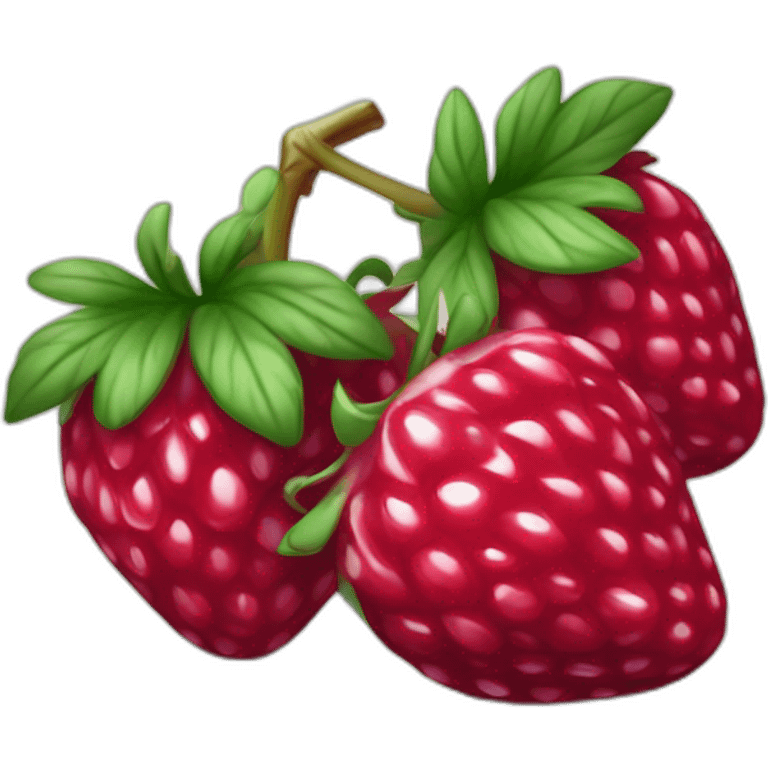 Fraise framboise myrtilles emoji