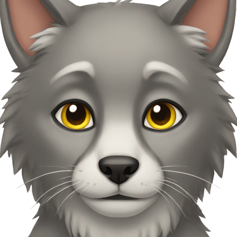 Wolf cat emoji