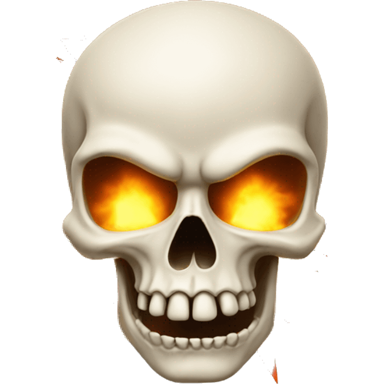 Skull emoji with its head exploding emoji