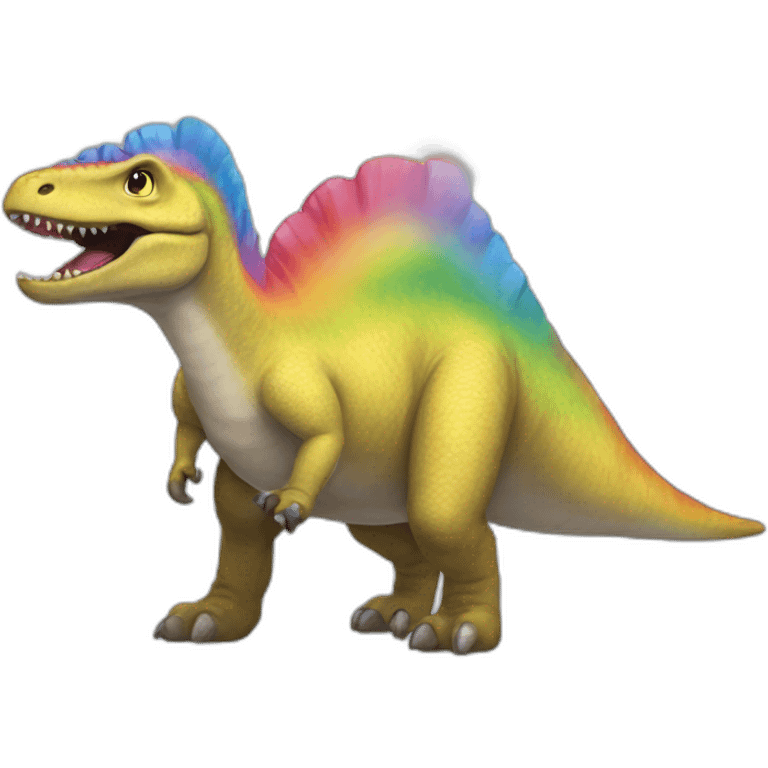 tiranosaur rainbow emoji