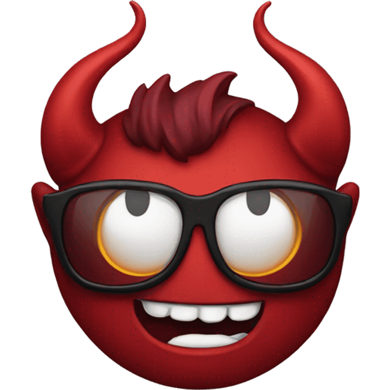 Devil with sunglasses  emoji