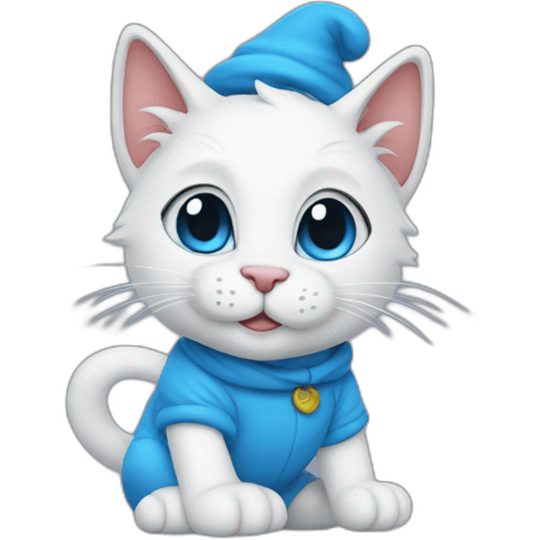 Smurf cat trend emoji