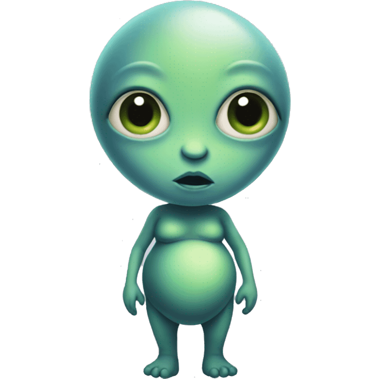 pregnant alien emoji