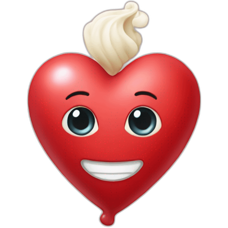 Heart cream emoji