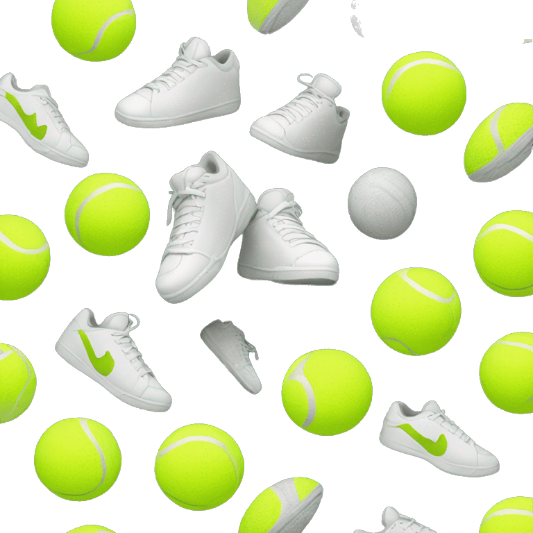 Tennis ball and shoes emoji