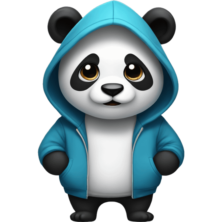 Panda in a hoodie emoji