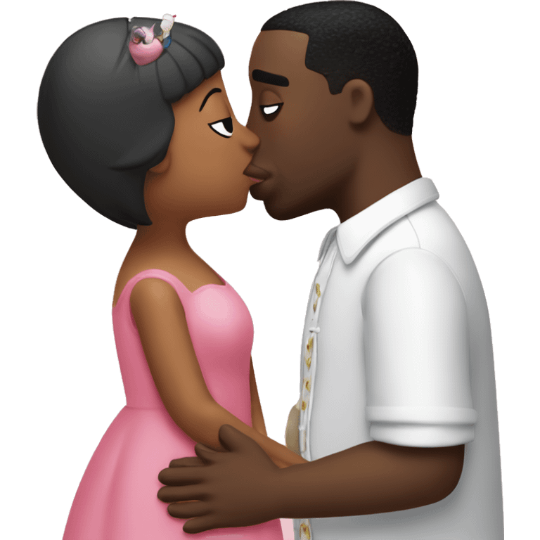 peppa pig kiss p diddy emoji