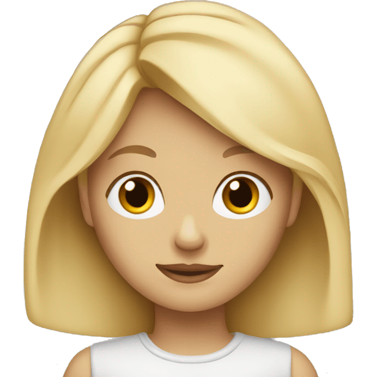 Blonde haired girl emoji