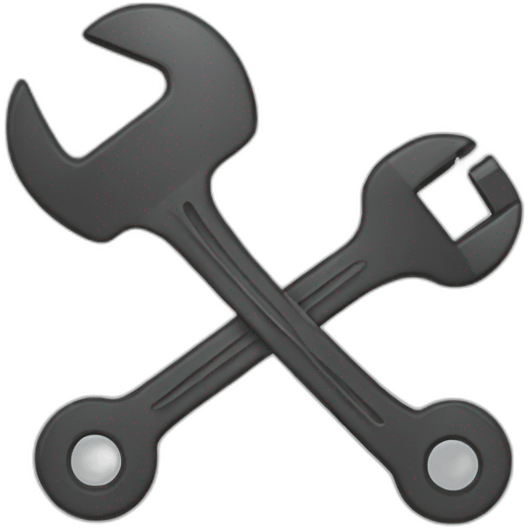 wrench with time going around it emoji