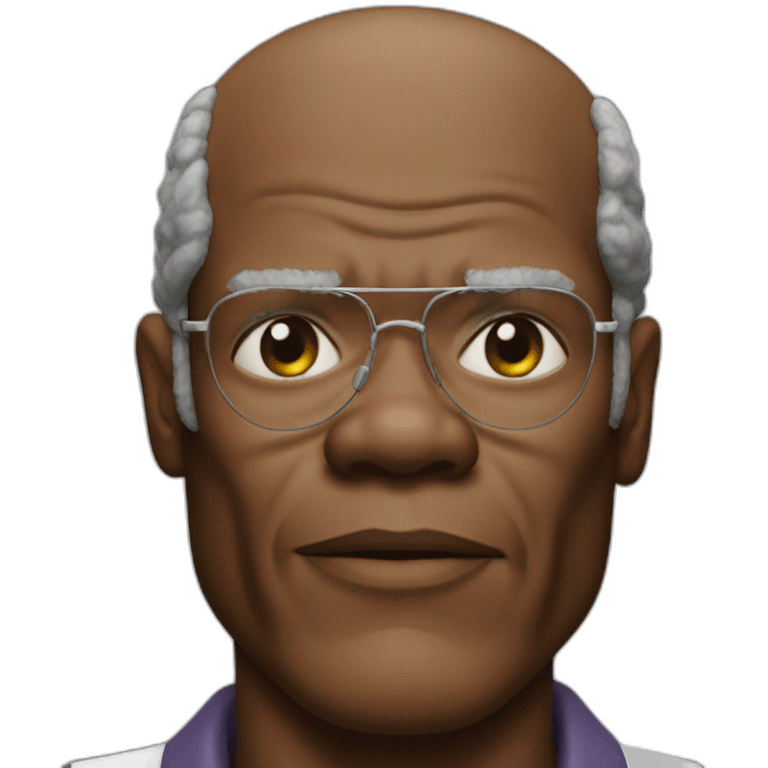 Samuel L Jackson handsome face emoji