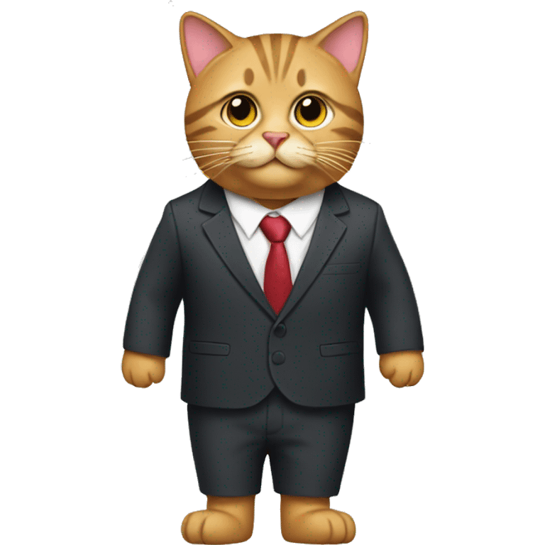 cats with a suit emoji