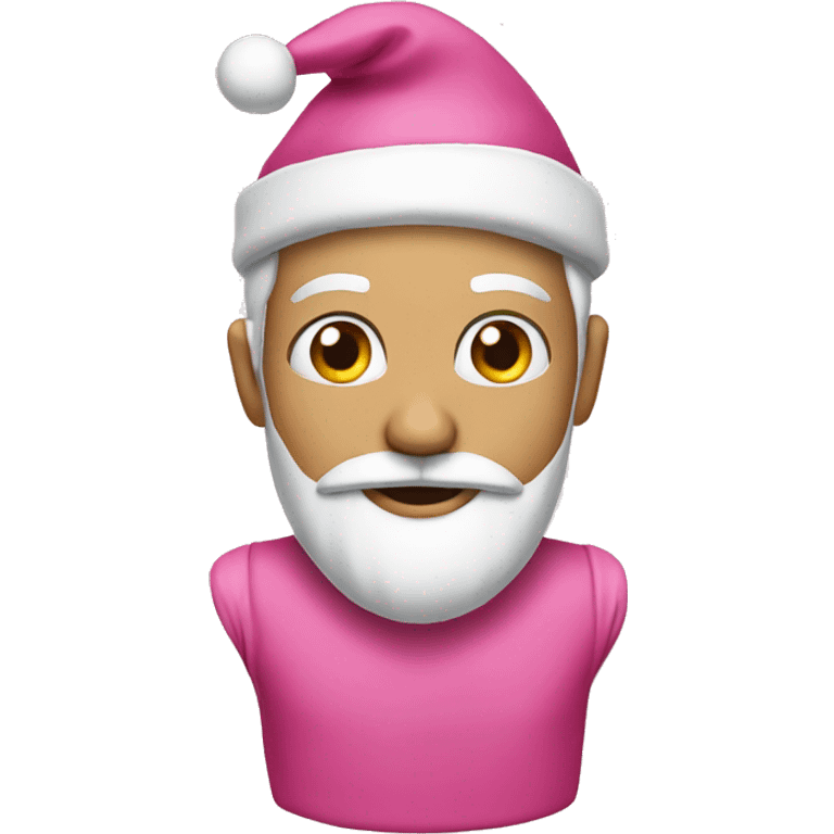 Pink christmas emoji