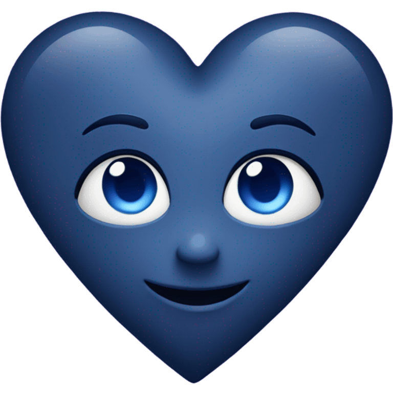 Dark blueish Purple Heart emoji