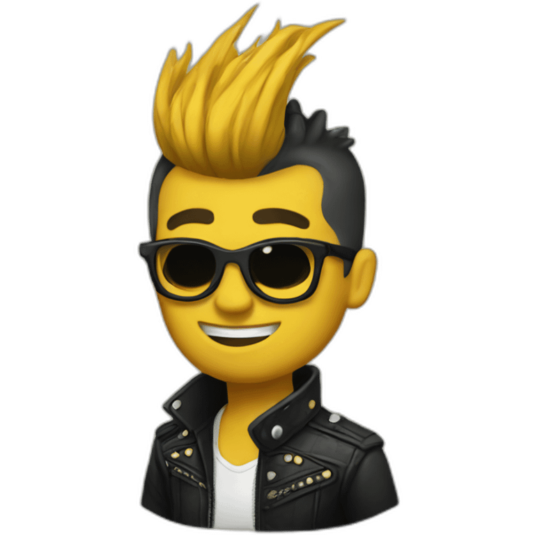 mustard-business-punk-Mohawk emoji