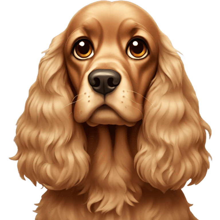 Scary Tan cocker spaniel  emoji