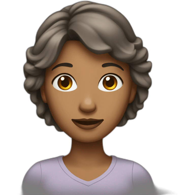 femme avec une tong emoji