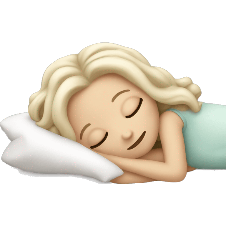 white girl sleeping emoji