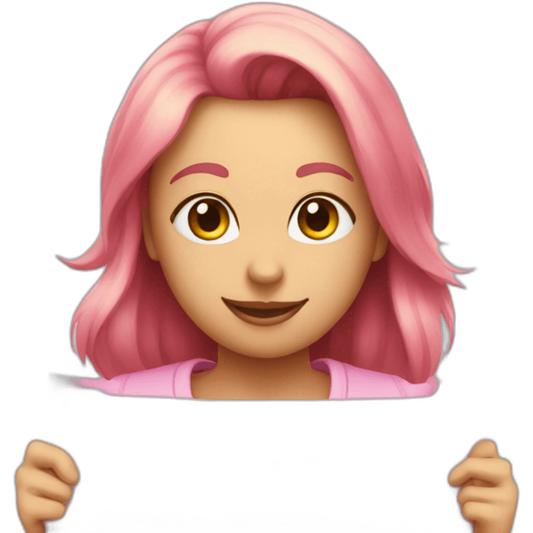 Pink check mark emoji