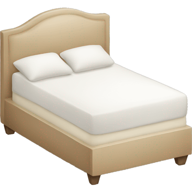 Beige and white bed emoji