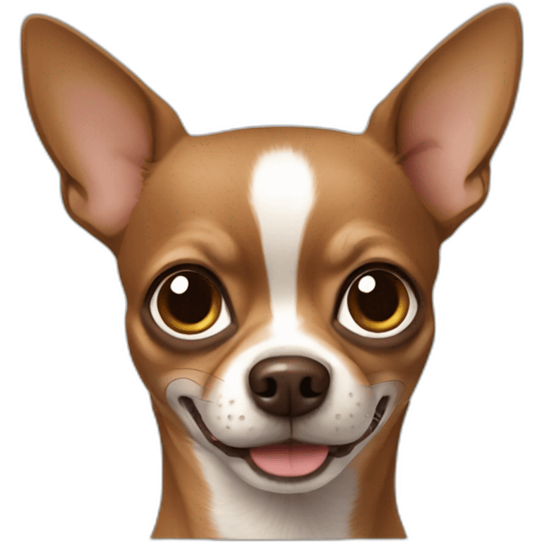 Solid brown chihuahua  emoji