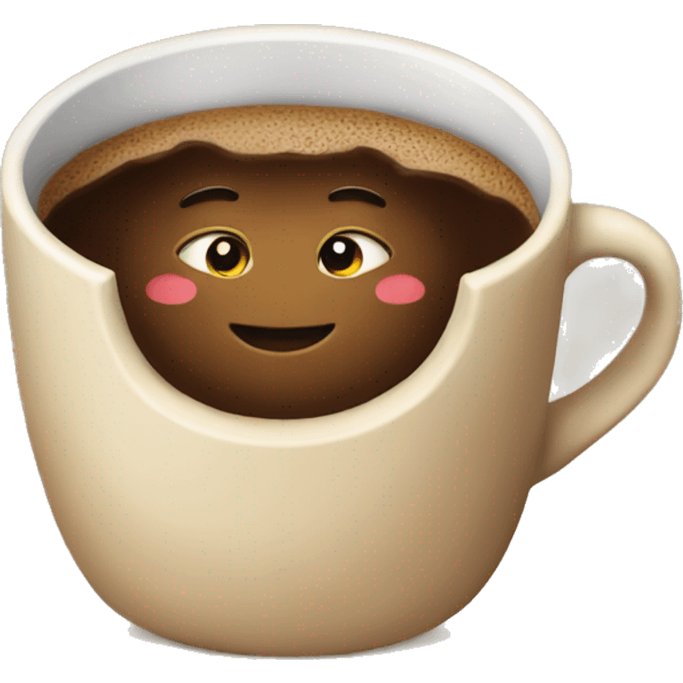 Cozy coffee emoji