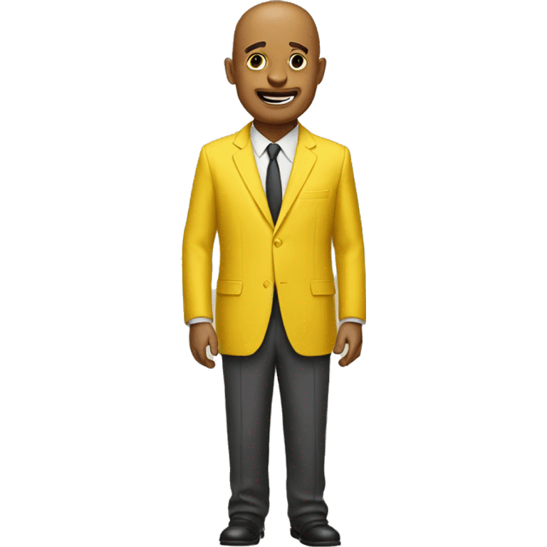 a man in yellow suit emoji