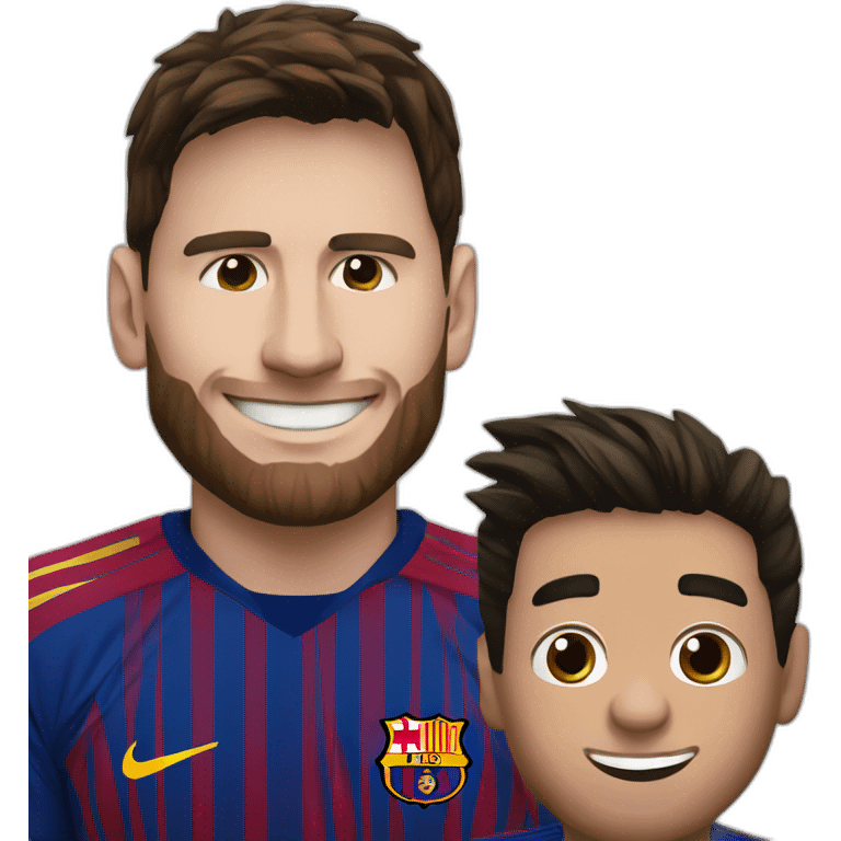 Messi with maté emoji