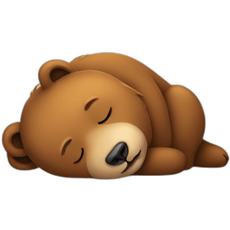 Bear sleeping emoji