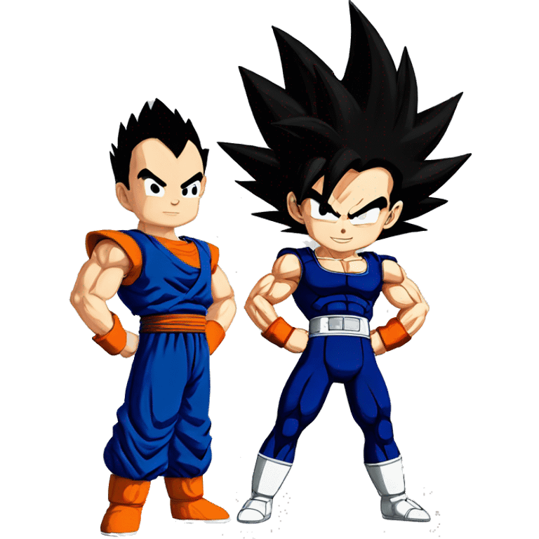 Songoku and vegeta emoji