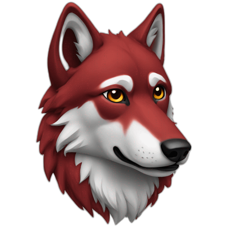 Wolf red  emoji