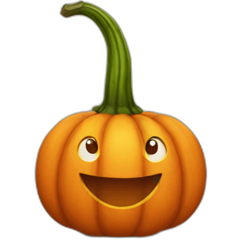 A friendly pumpkin emoji