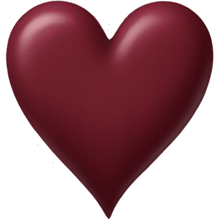 a maroon heart emoji