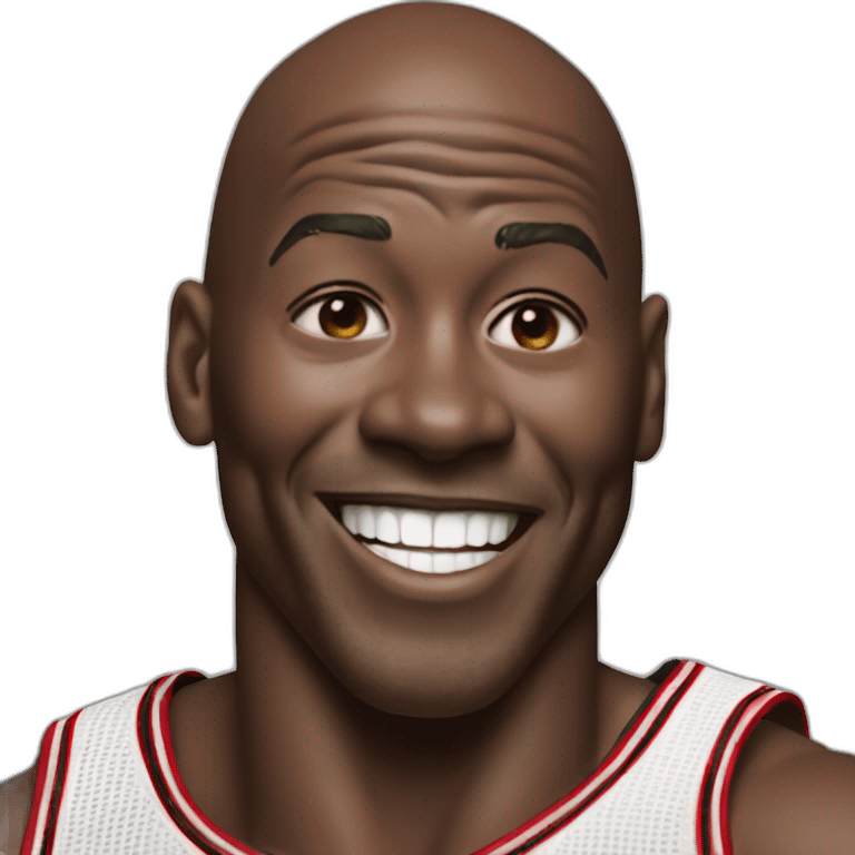 ecstatic Michael Jordan emoji