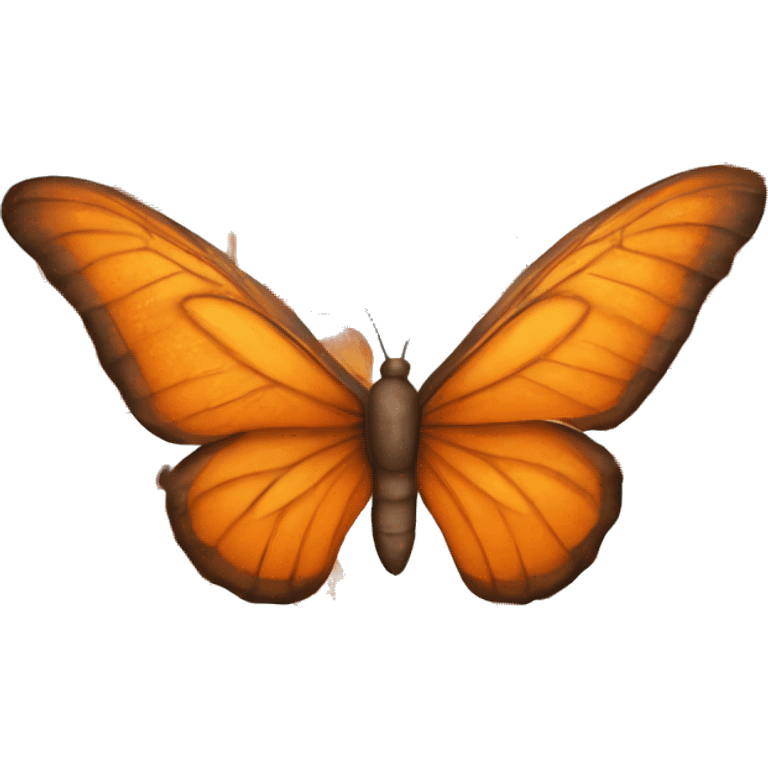 mariposa naranja emoji