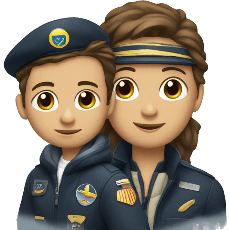 Piloto con un bebé  emoji