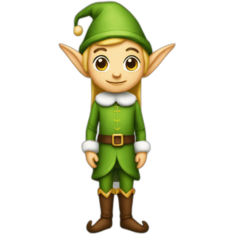 Elf posing full body emoji