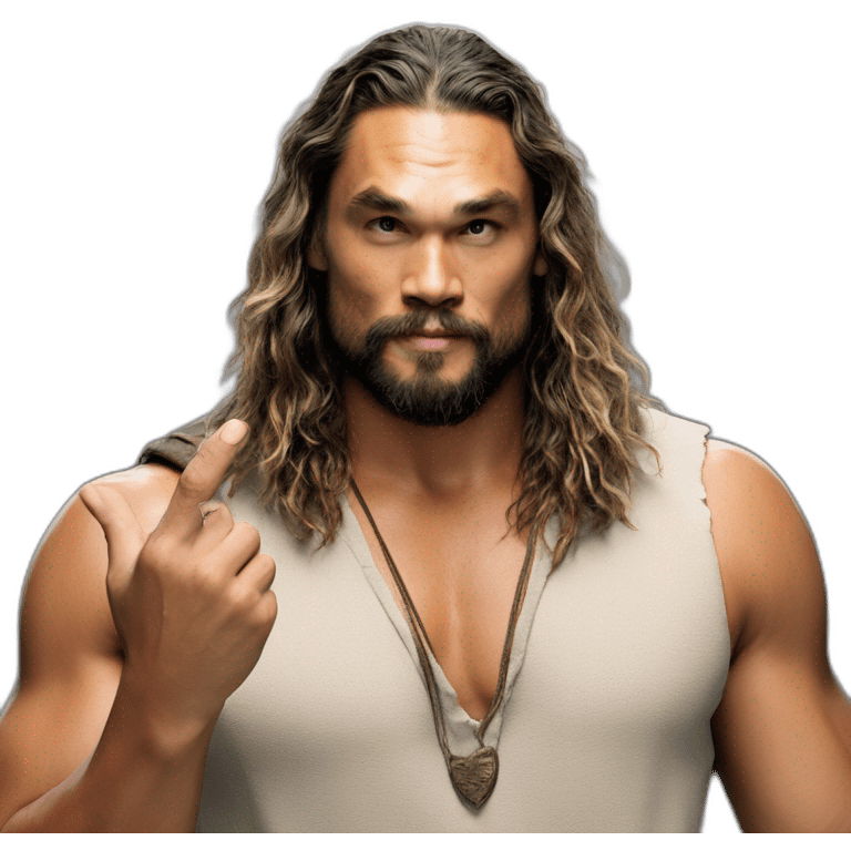 Jason Momoa sending kisses emoji