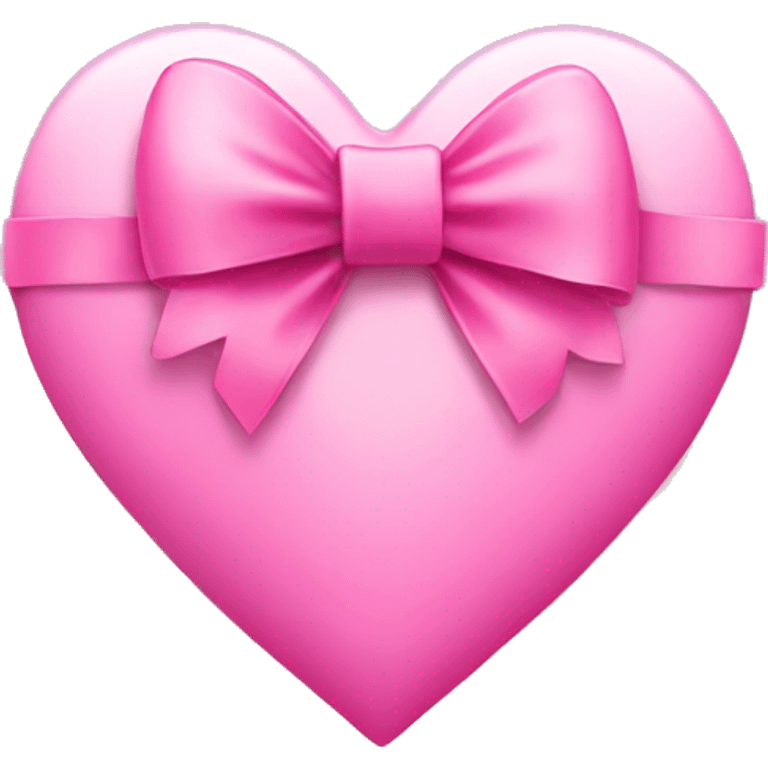 Pink heart with bows emoji