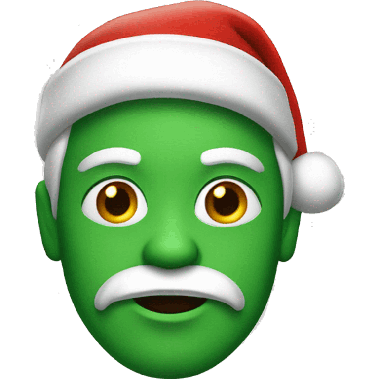 santa with green skin emoji