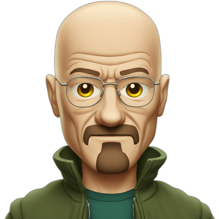 Bald Walter white bad guy thumb up emoji