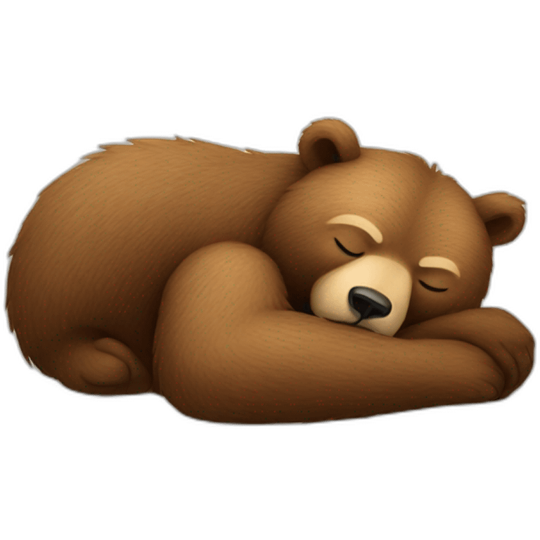 Lazy bear, sleeping bear emoji