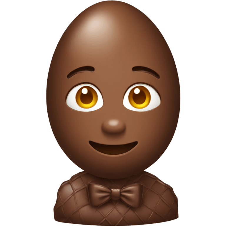 big easter egg chocolate emoji