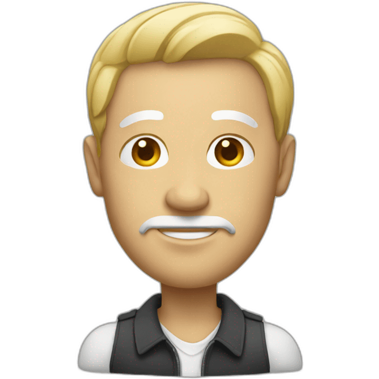 figure of white man emoji