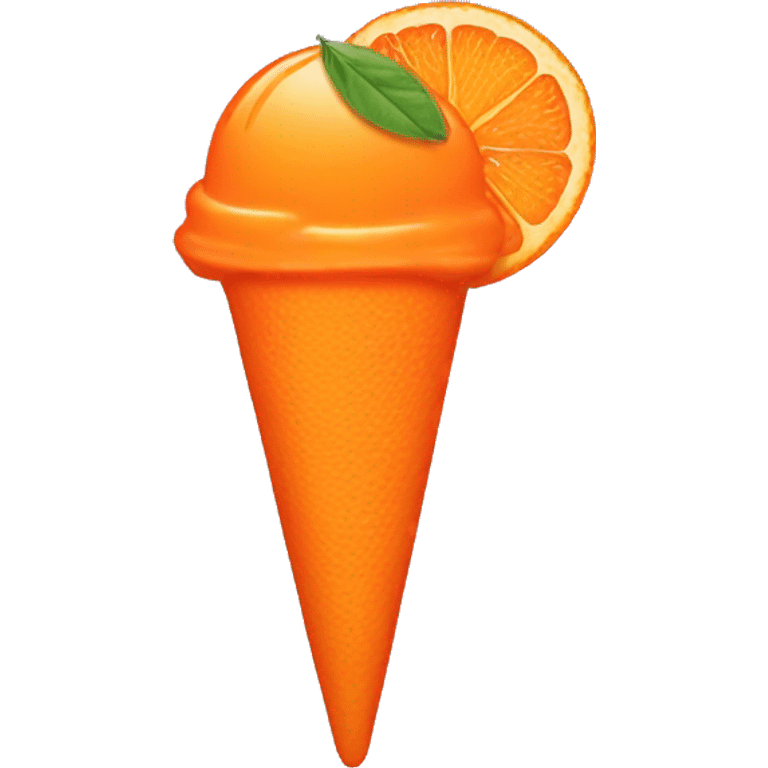 Orange dreamsicle emoji