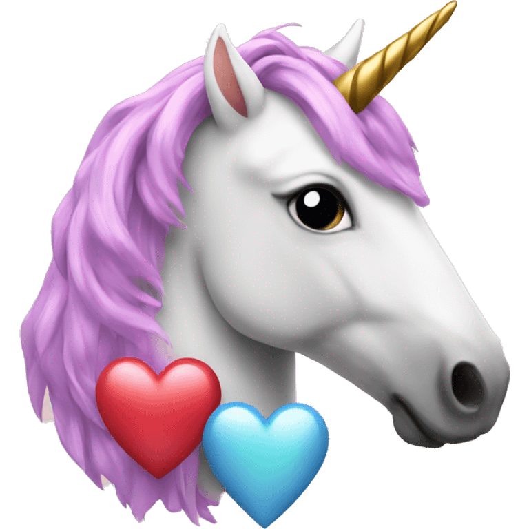 Heart with unicorn emoji